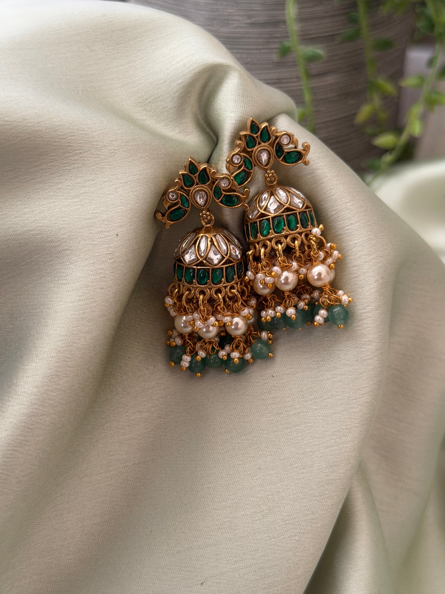 Aarcha Jadau Jhumkas