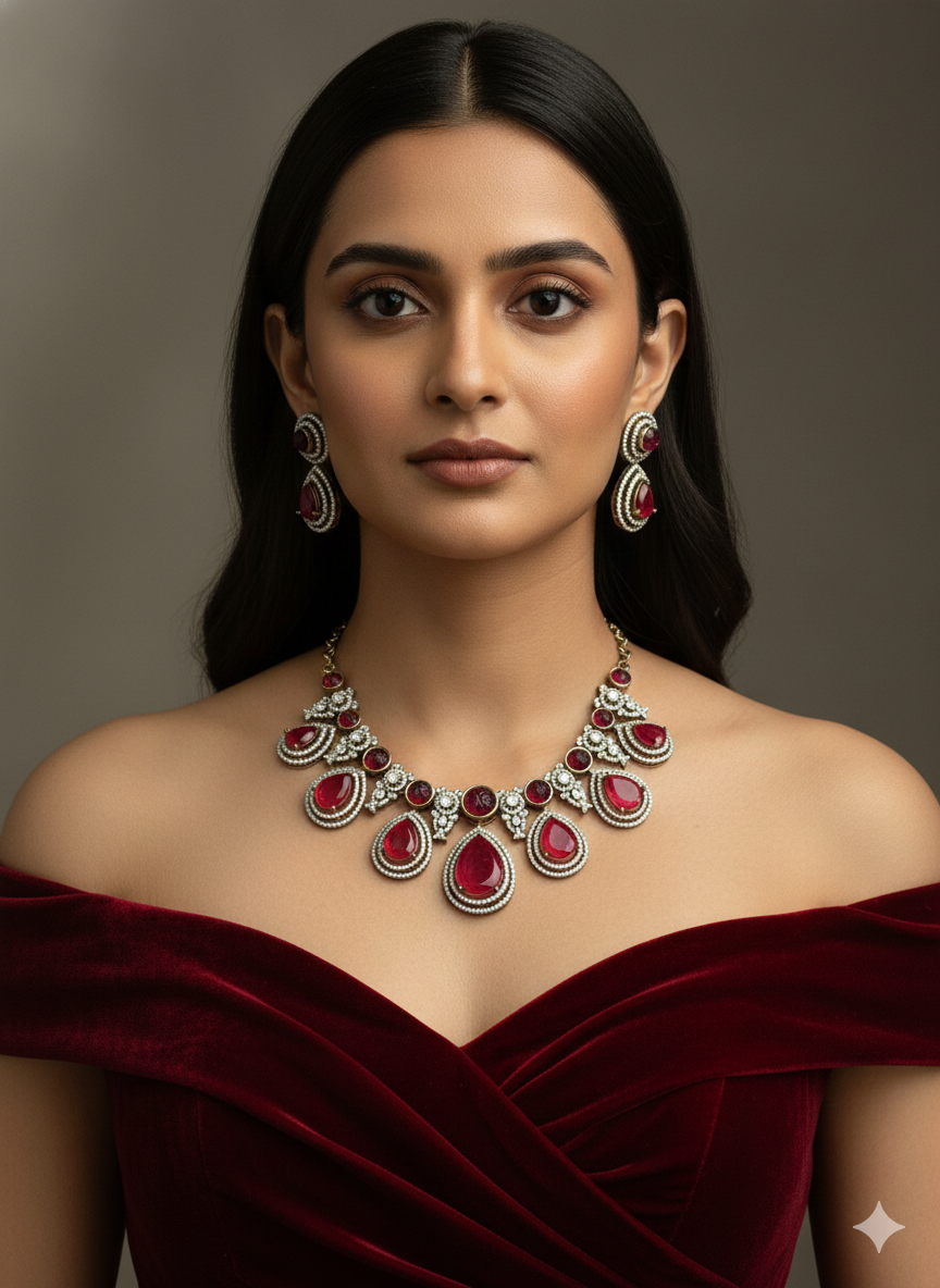 Premium Doublet Stone Necklace