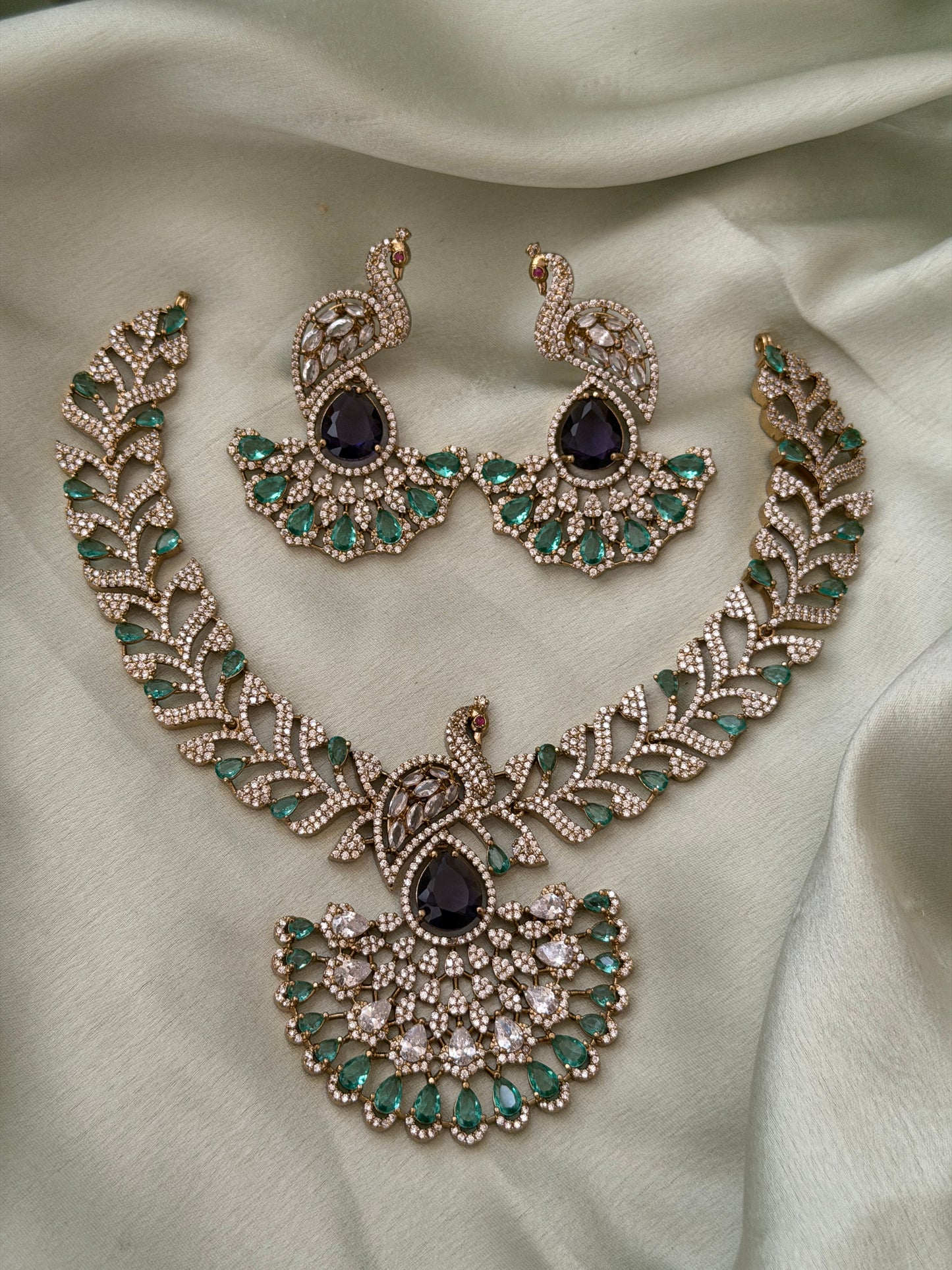 Sevina Peacock Necklace