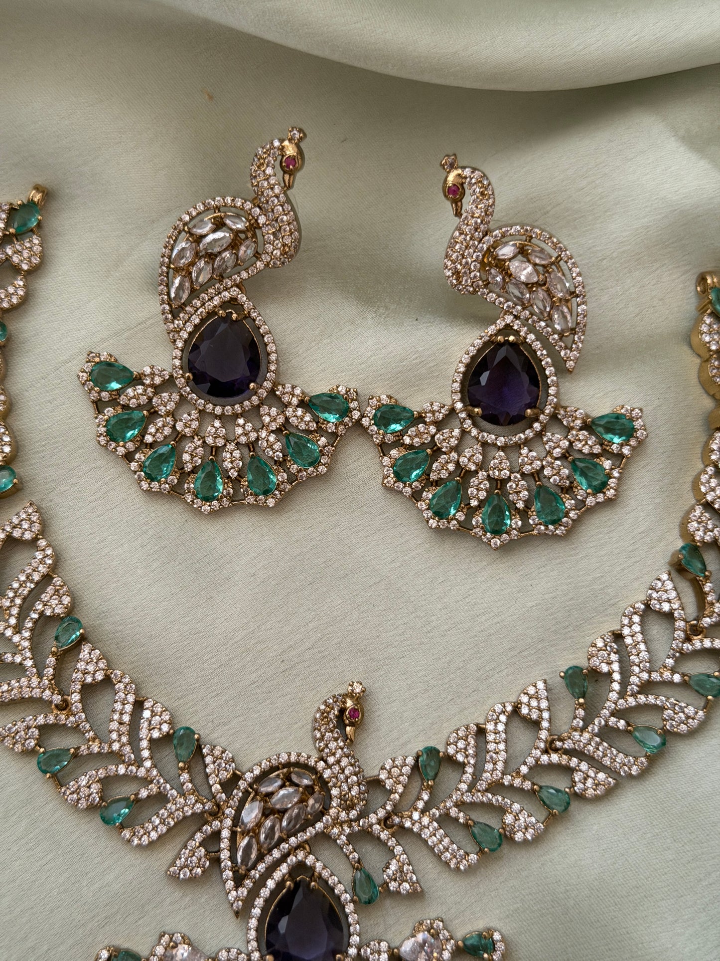 Sevina Peacock Necklace