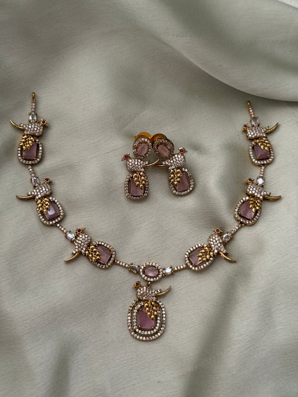 Oval Parakeet AD Necklace