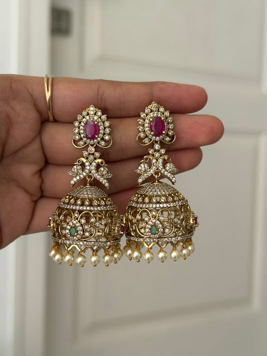 Glisten AD Jhumkas