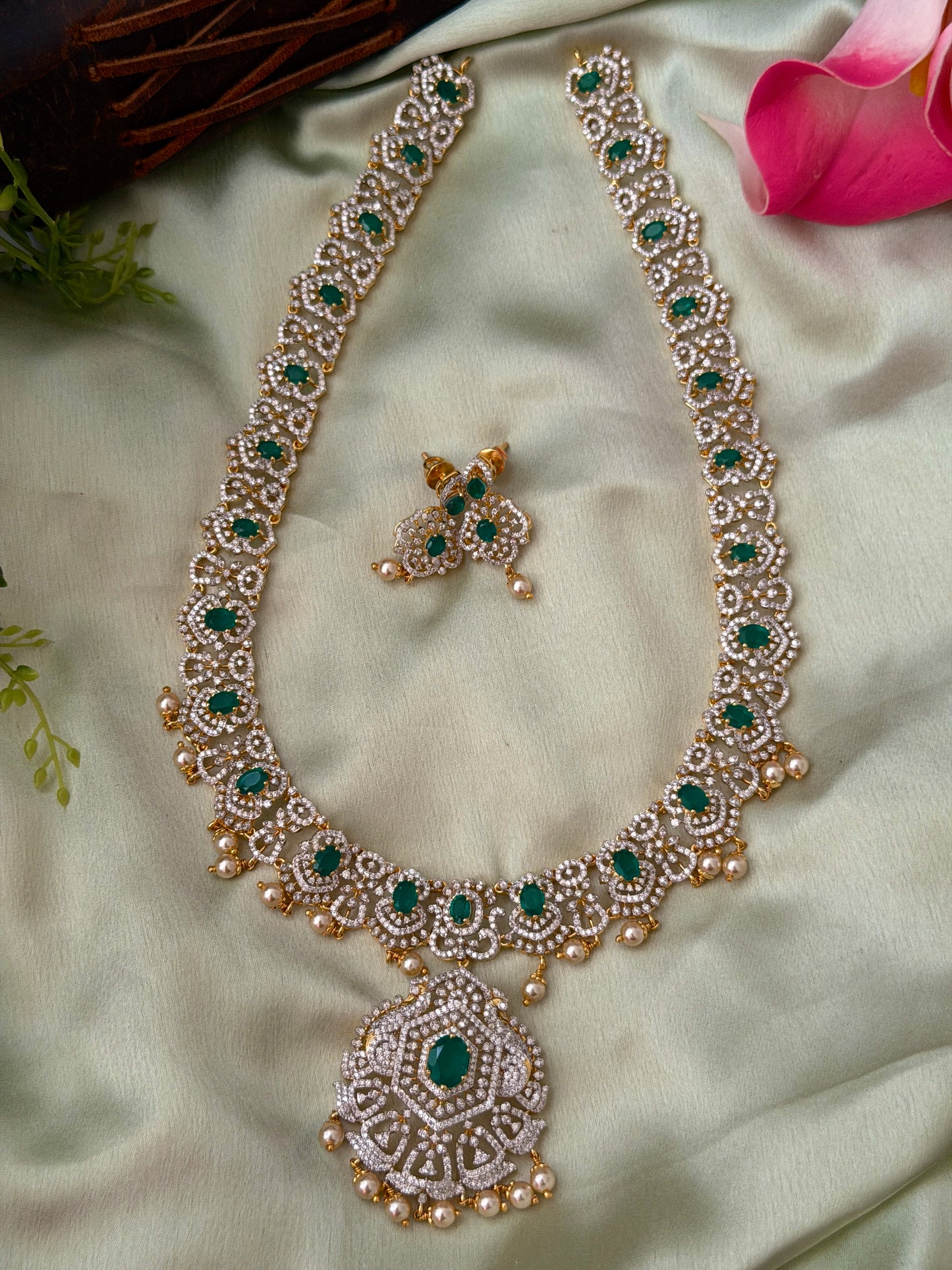 Allure 92.5 Silver Diamond Haaram