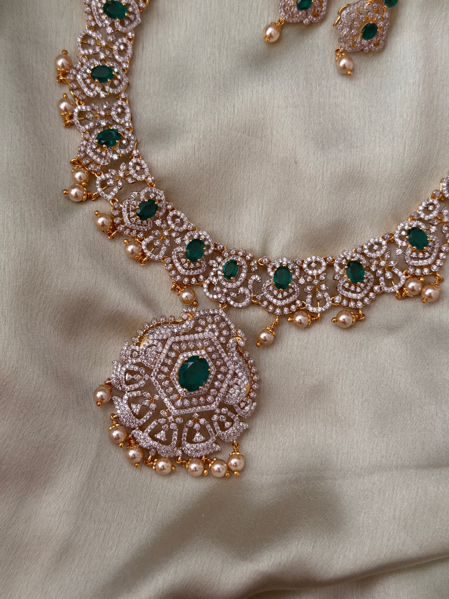 Allure 92.5 Silver Diamond Haaram