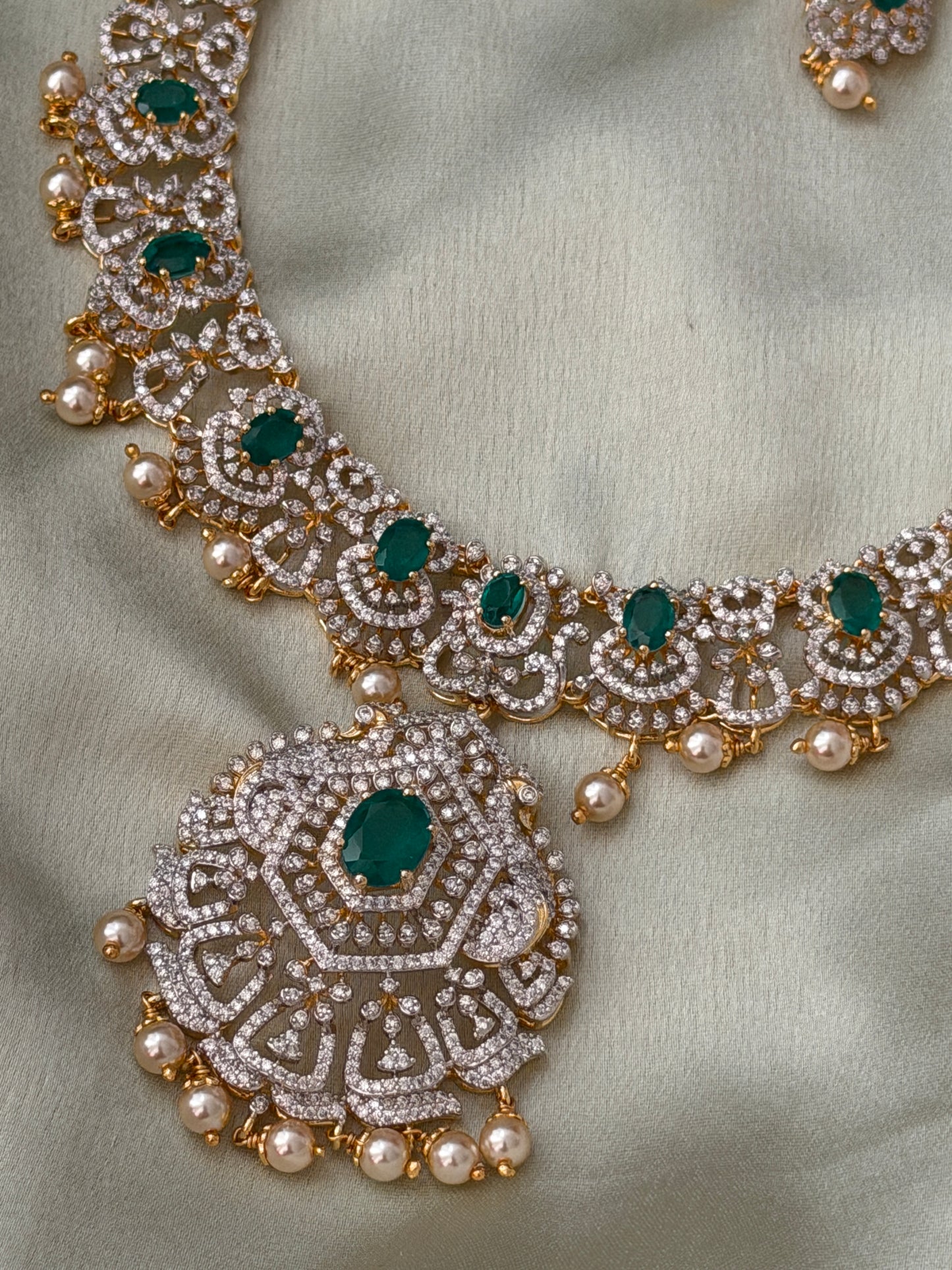 Allure 92.5 Silver Diamond Haaram