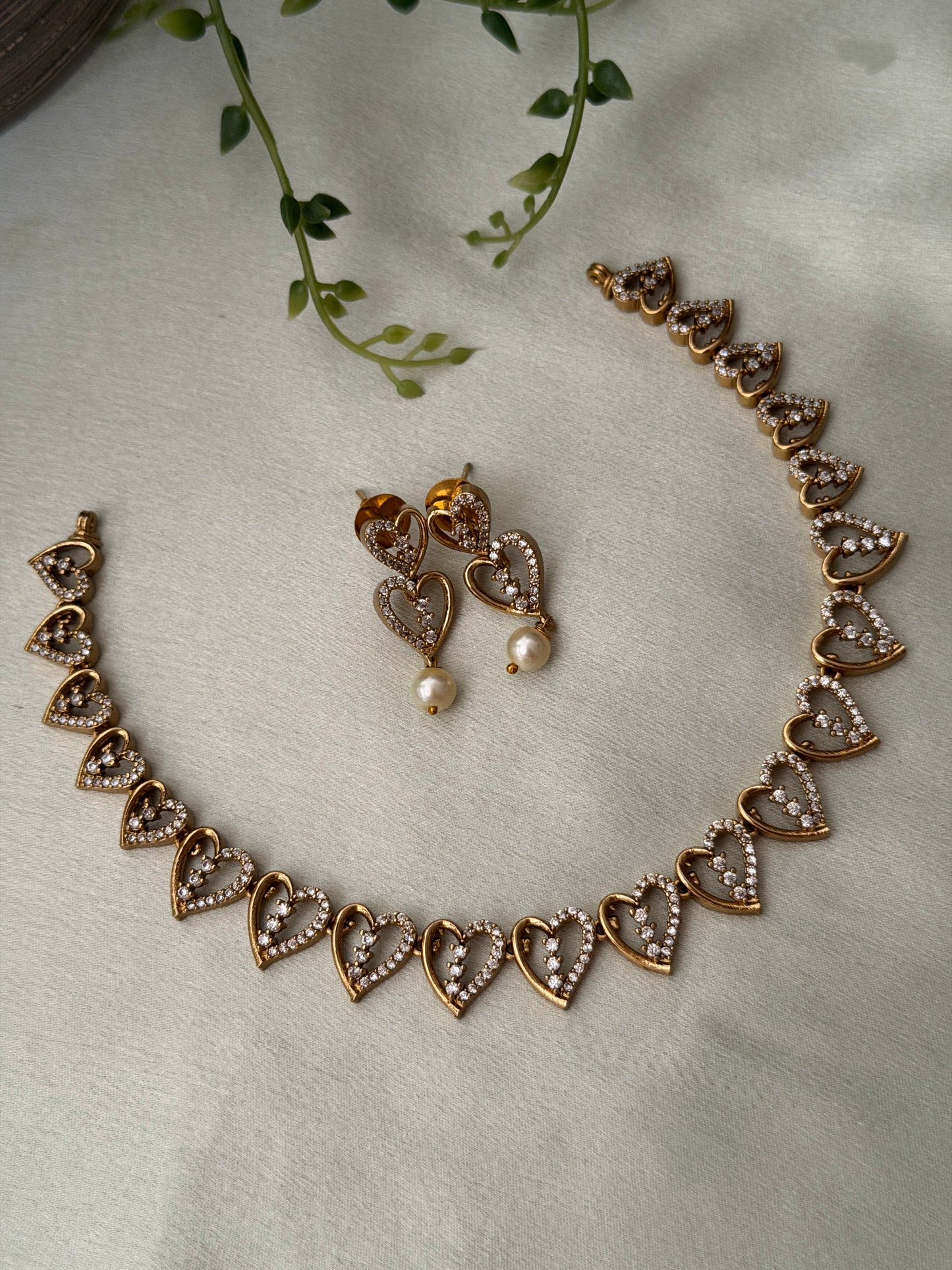 Mini Heart AD Necklace