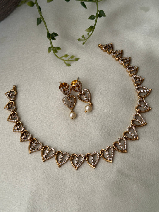 Mini Heart AD Necklace