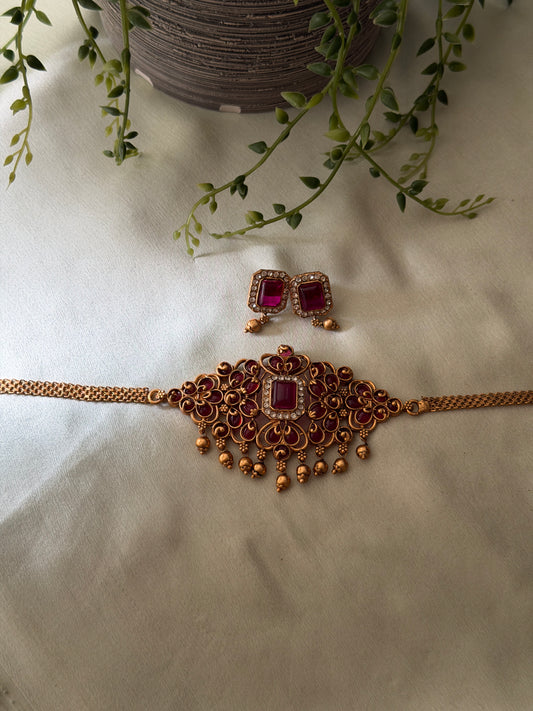 Budgeted Ruby Choker