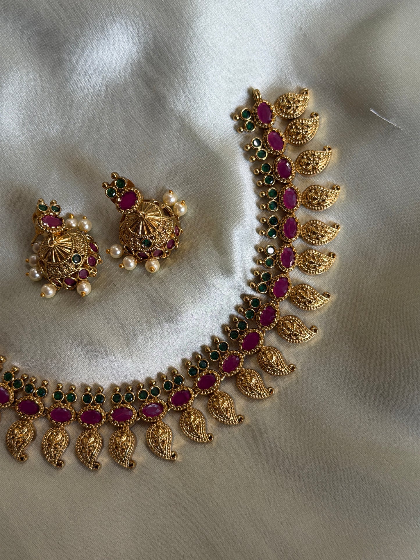 Ruby Mix Mango Necklace