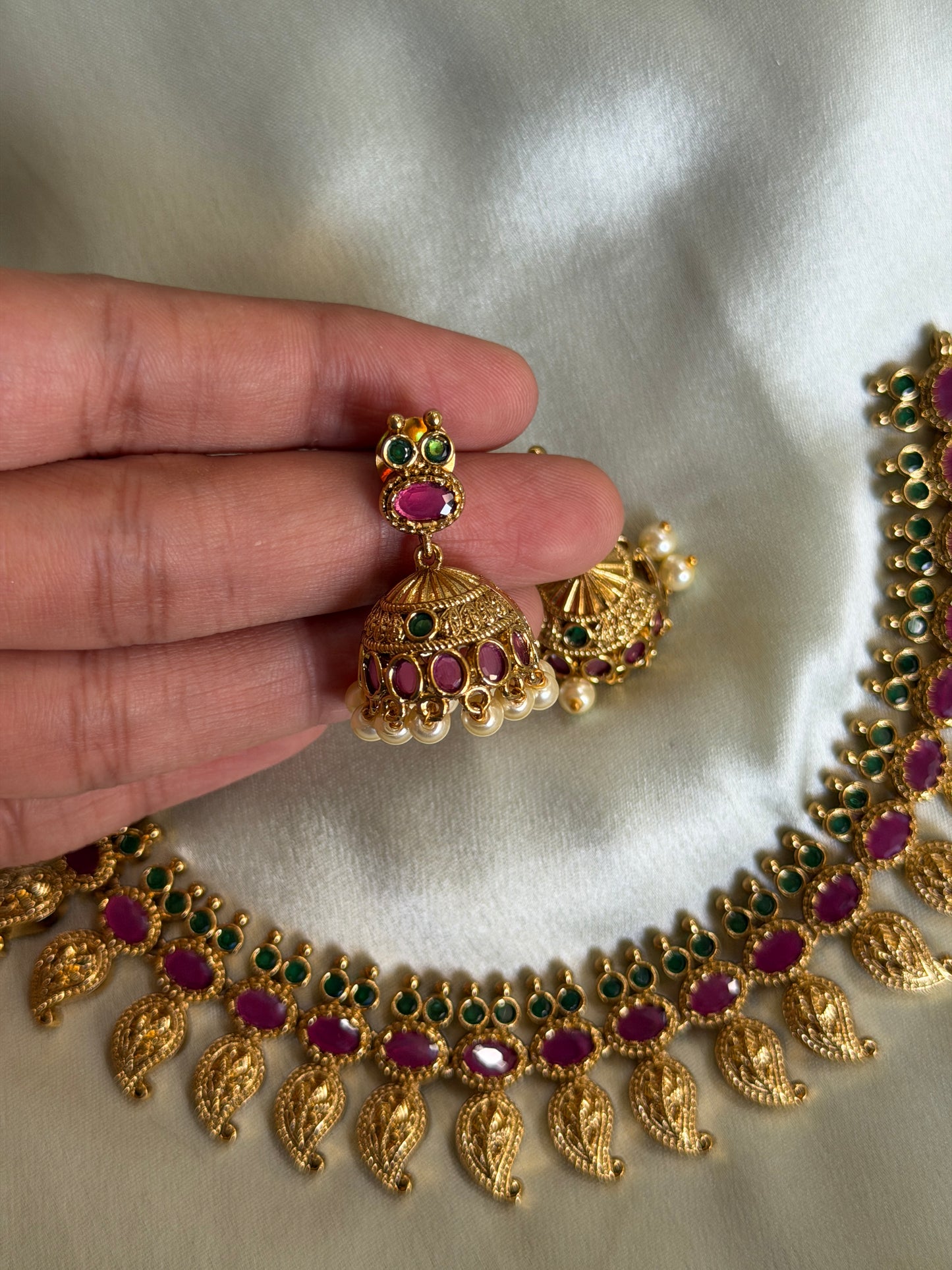 Ruby Mix Mango Necklace