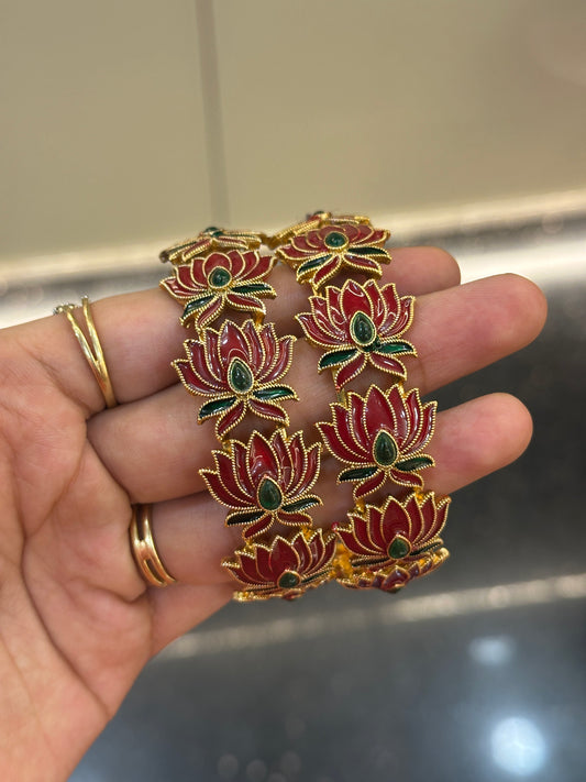 Manju Inspired Lotus Bangles V4.0