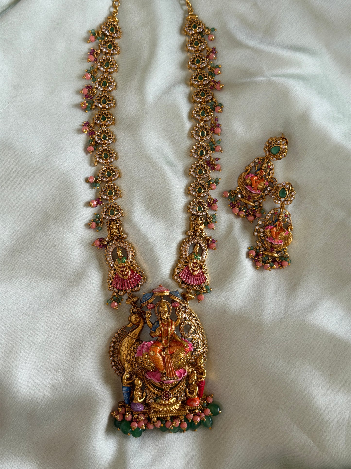 Eshanee Meenakari Haaram set