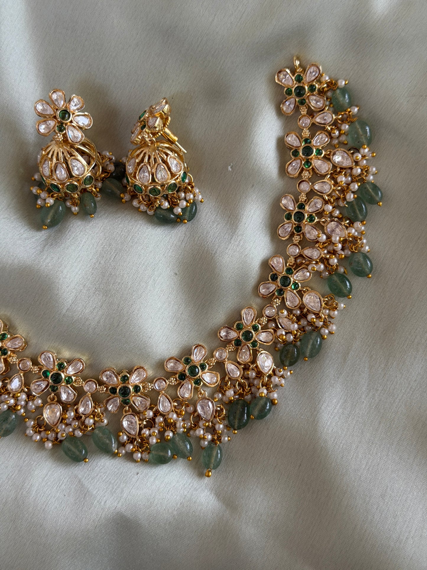 Kavyam Polki Necklace set