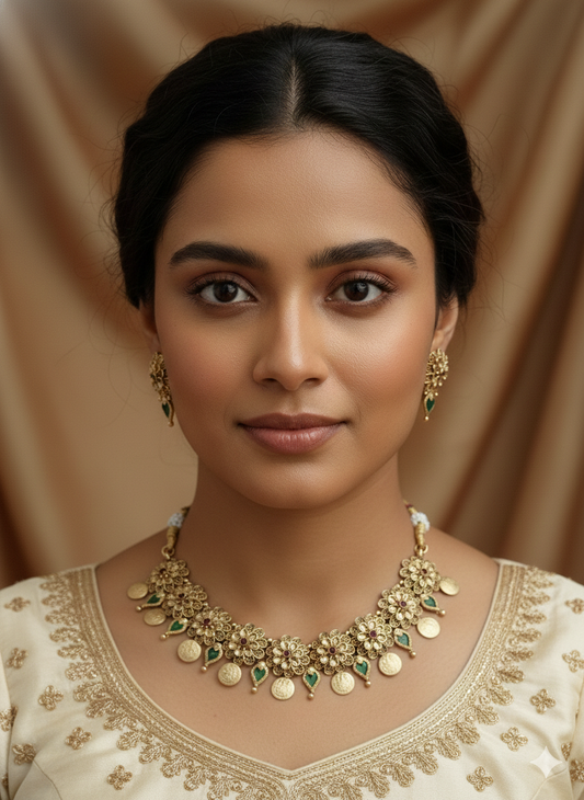 Kaashu x Palakka Flower Necklace