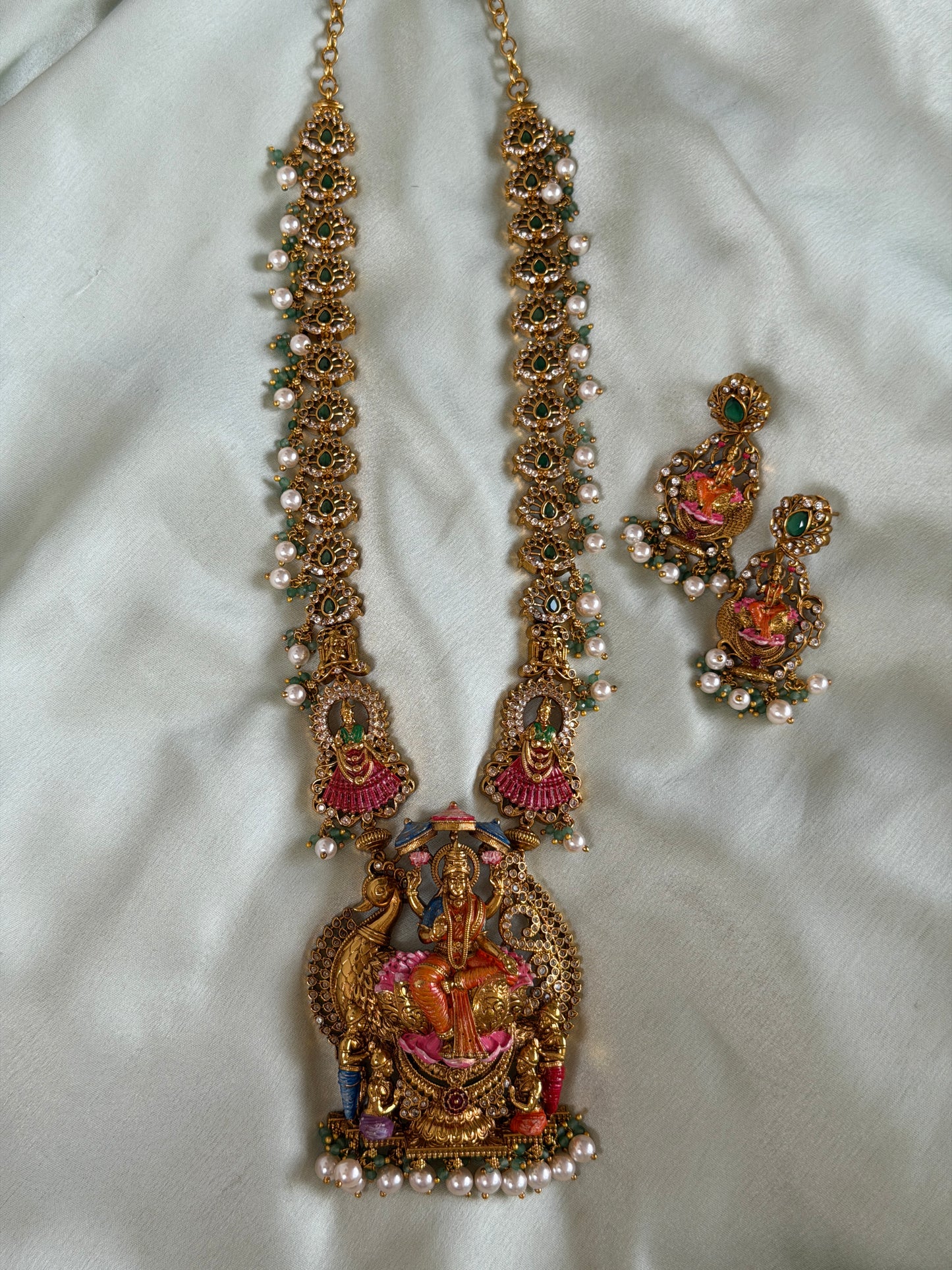 Eshanee Meenakari Haaram set