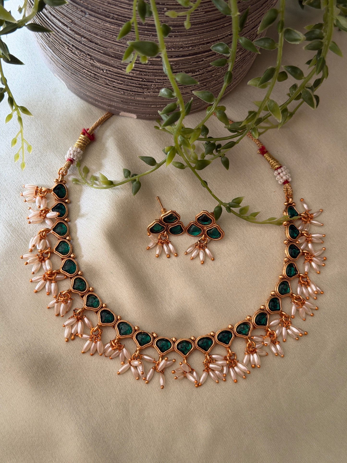 Sulfa Rice Pearl Necklace