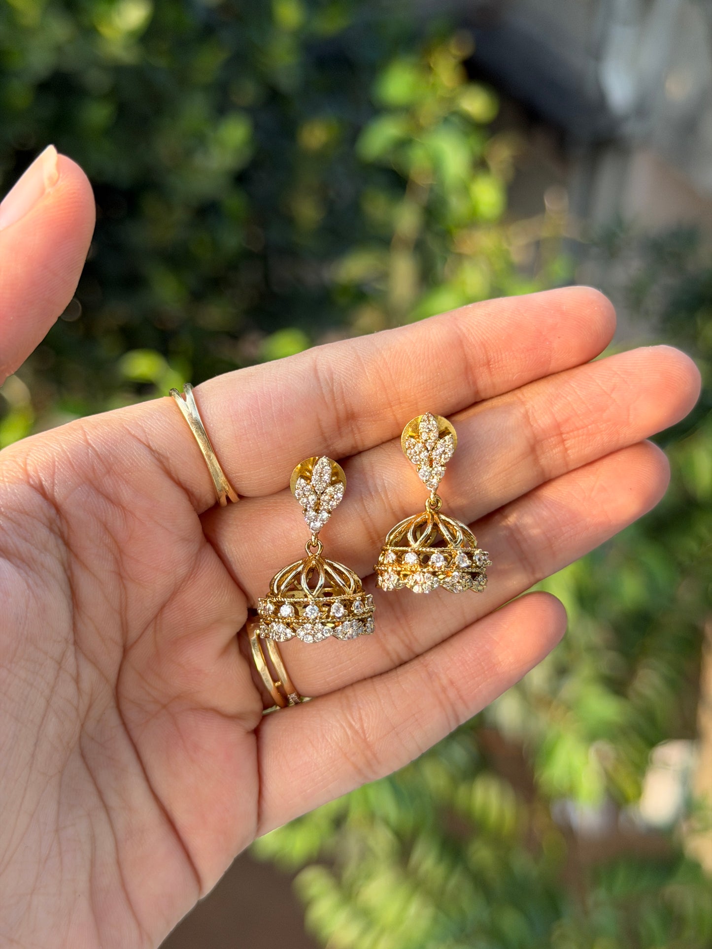 Baby Diamond Jhumkas