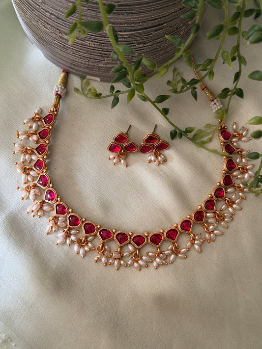 Sulfa Rice Pearl Necklace