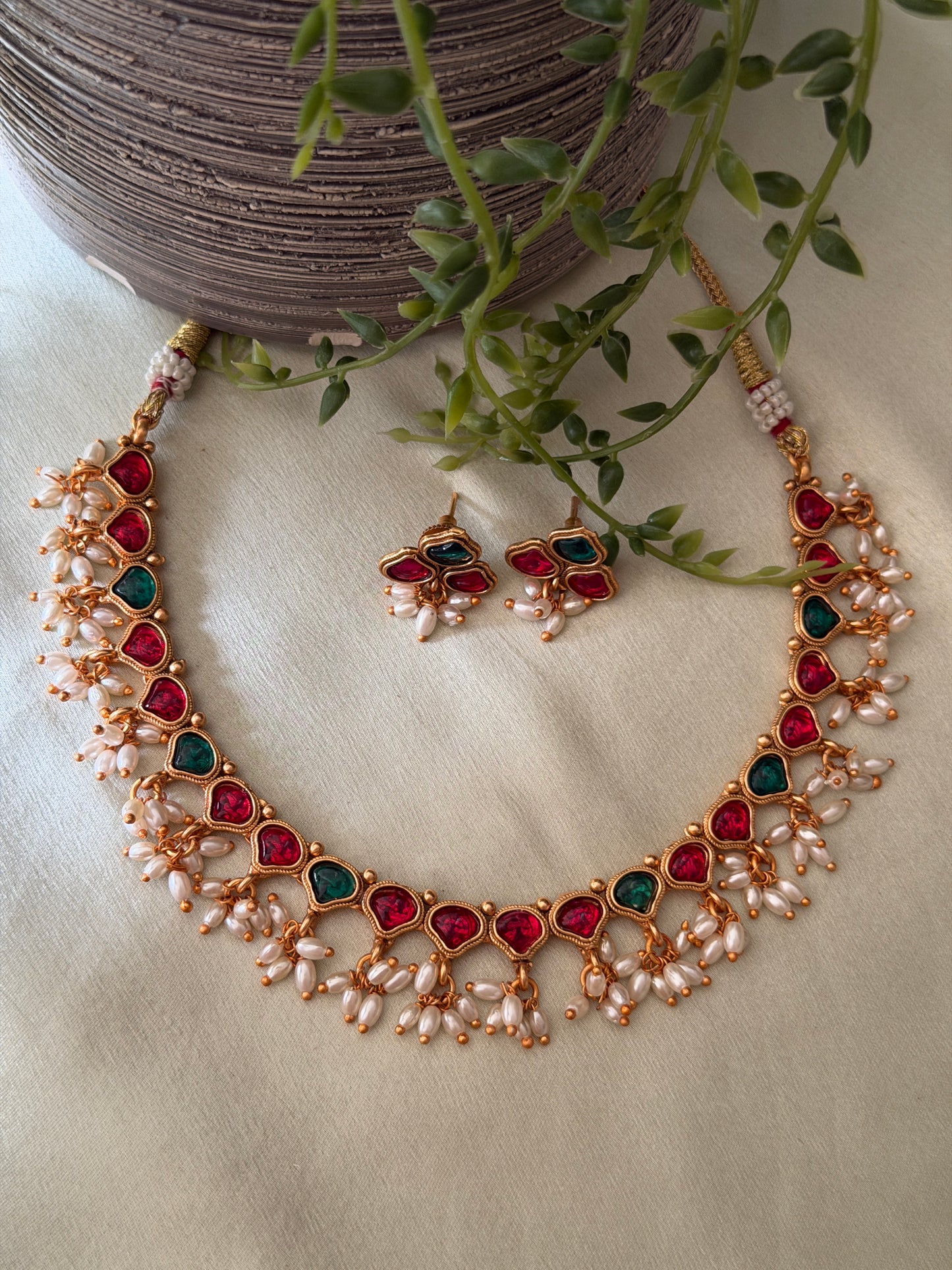 Sulfa Rice Pearl Necklace