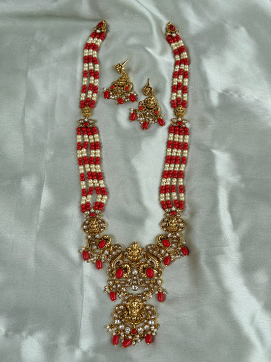 Mrishika Coral Haaram set