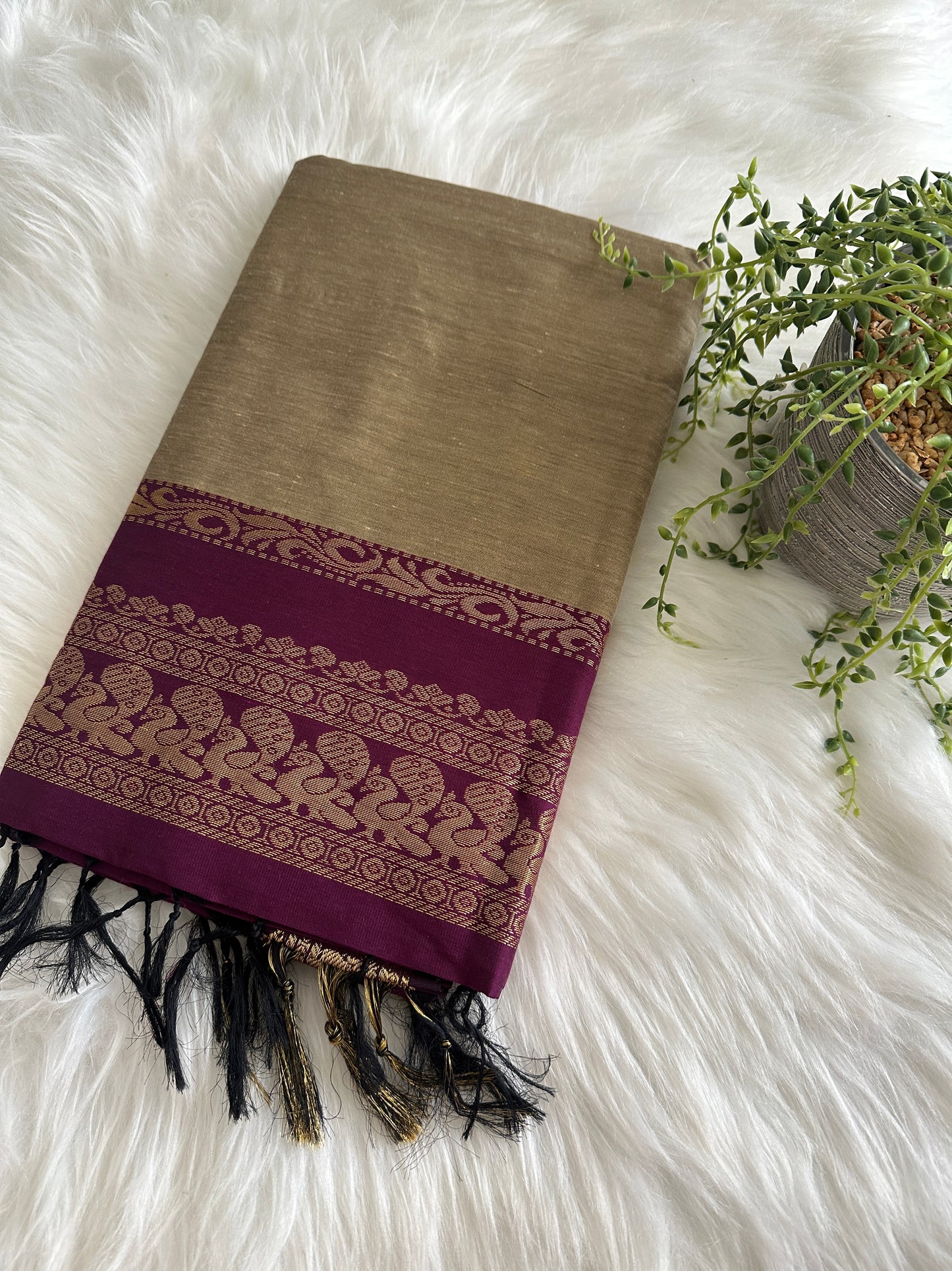 Sandal Kalyani Cotton Saree