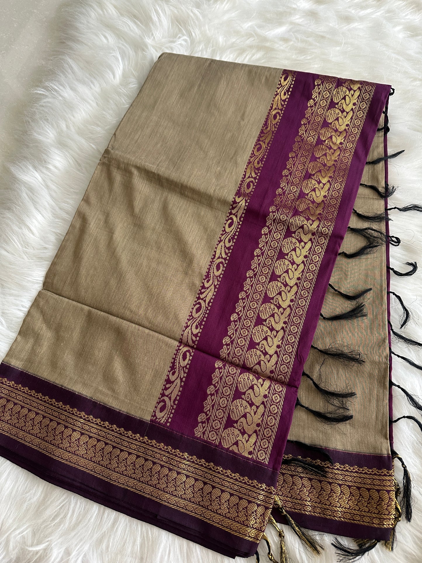 Sandal Kalyani Cotton Saree