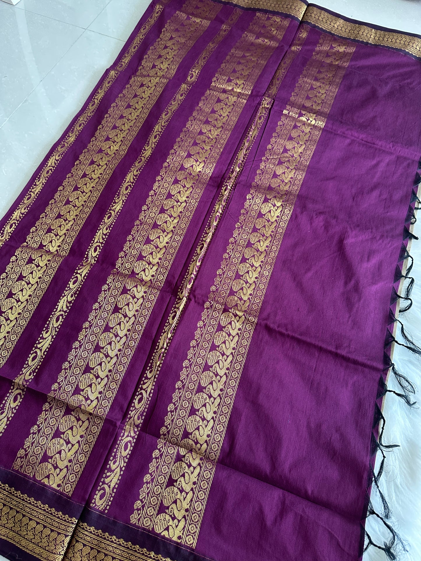 Sandal Kalyani Cotton Saree