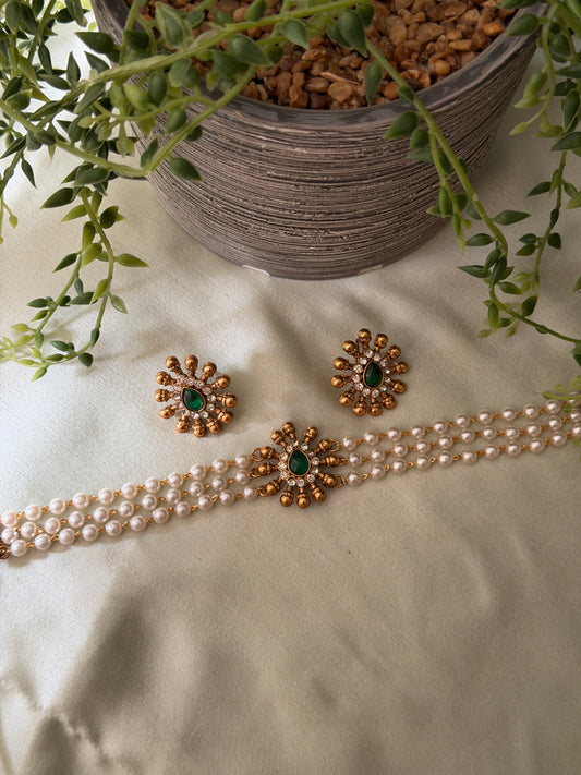 Heshma Three Line Choker