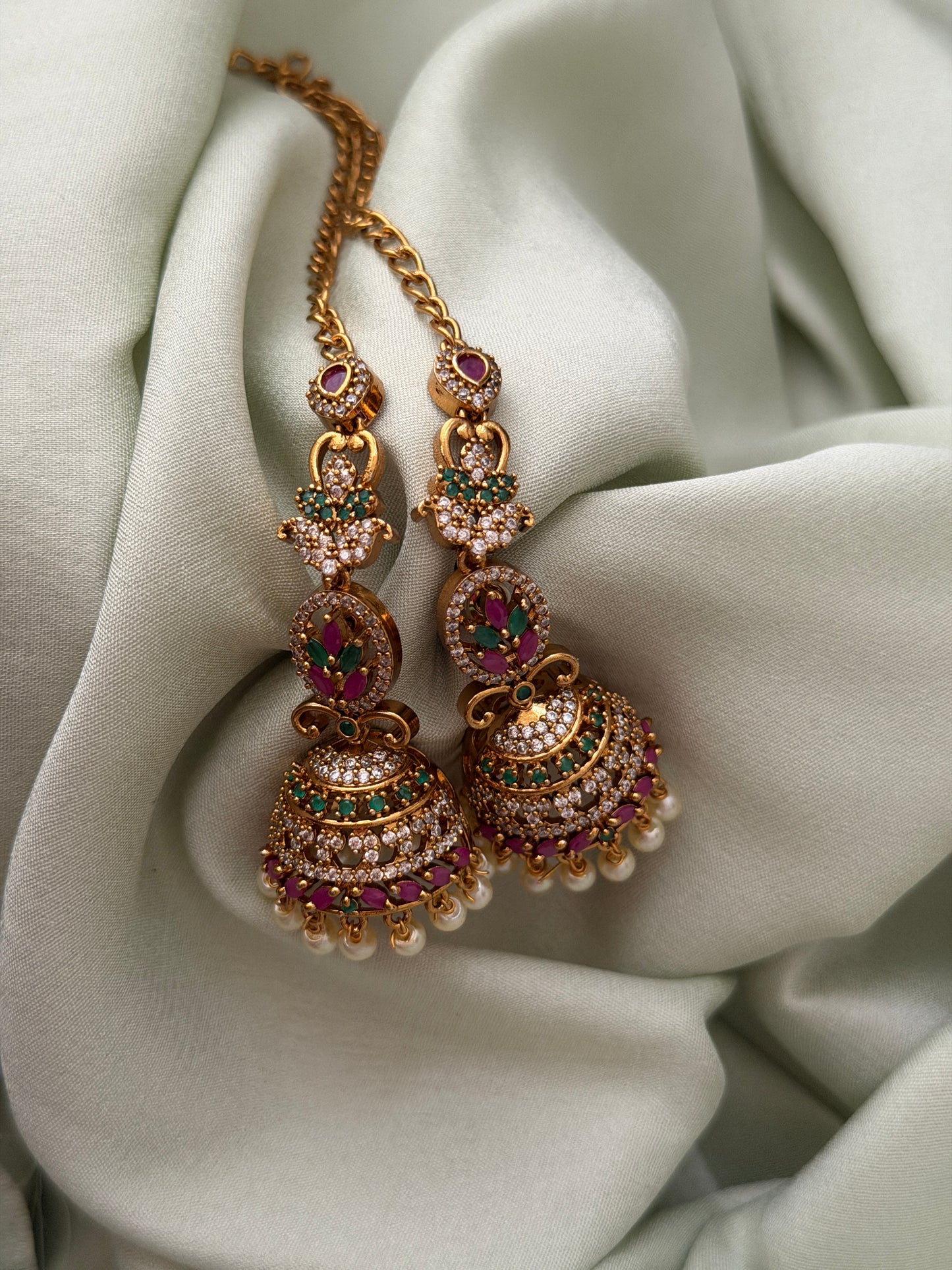 Mrithula AD Jhumka with Mattal