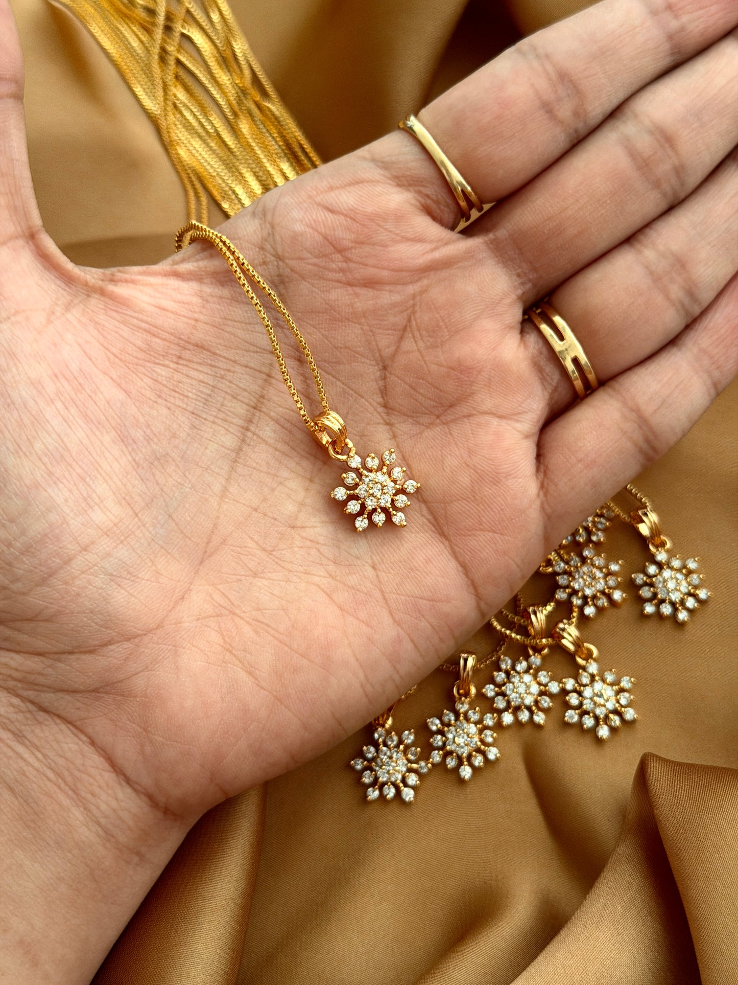 Diamond locket with Gold Chain