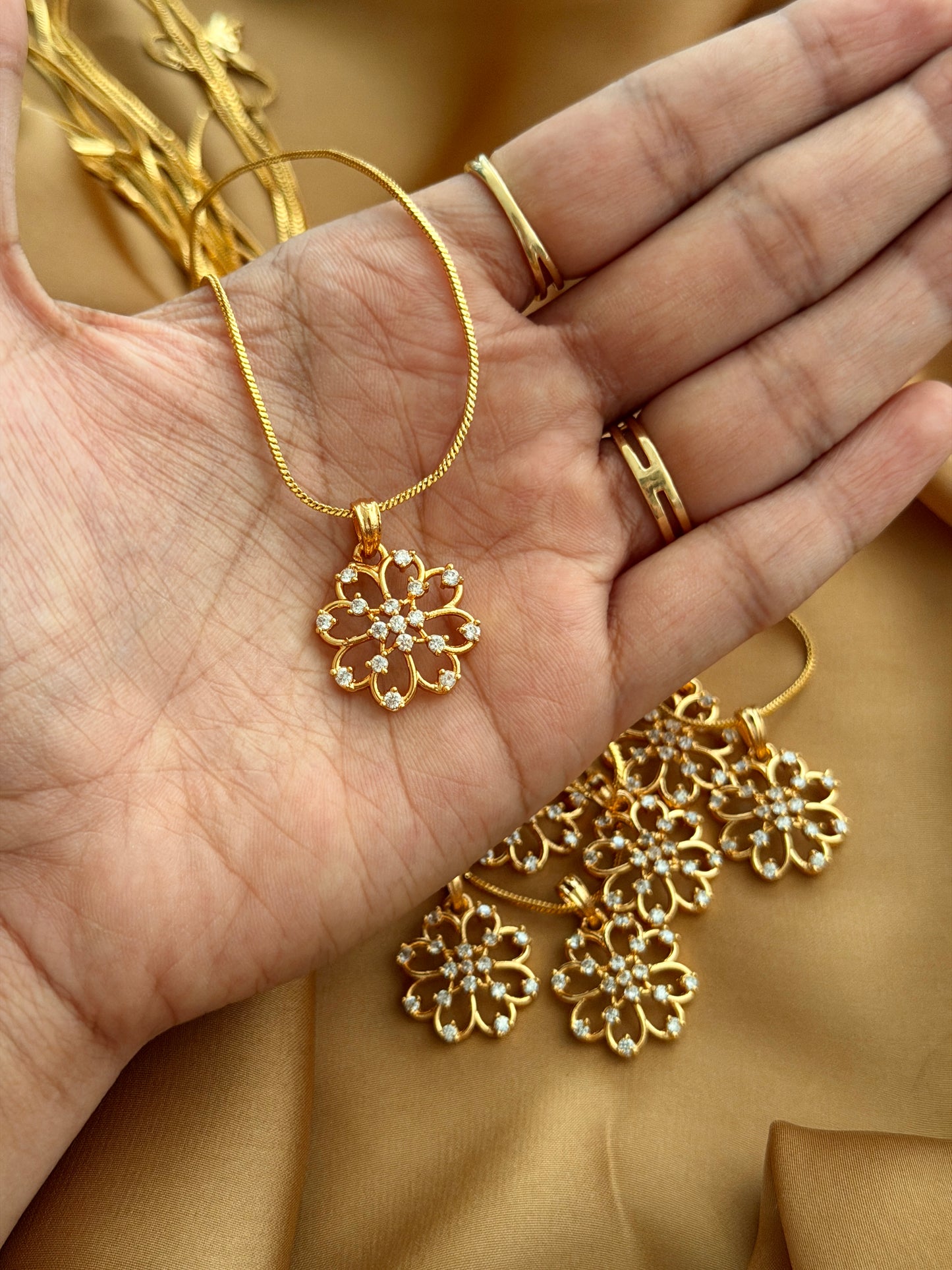 Diamond locket with Gold Chain