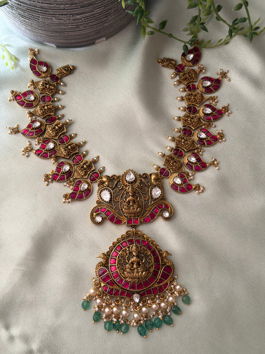 Chandrika Jadau Mango Necklace