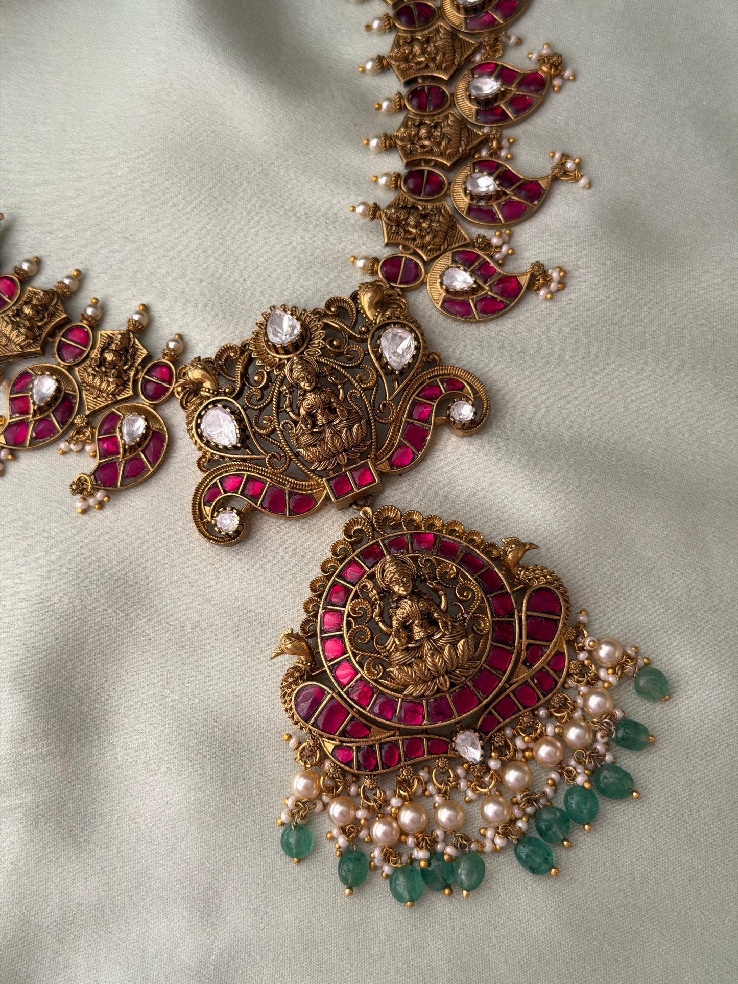 Chandrika Jadau Mango Necklace