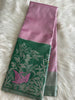 Designer Lotus Pink Semi Kanchivaram Tissue Pattu Saree