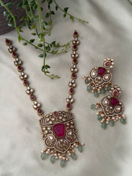 Pankaja Doublet Stone Necklace