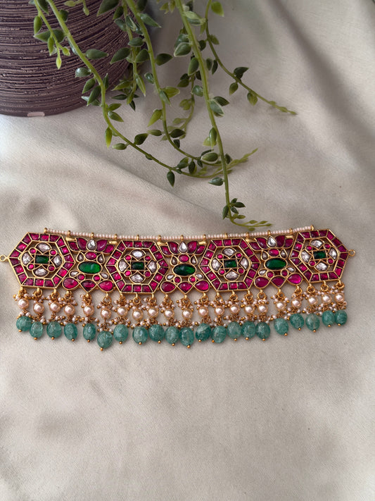 Jadau Bhairavi High Choker