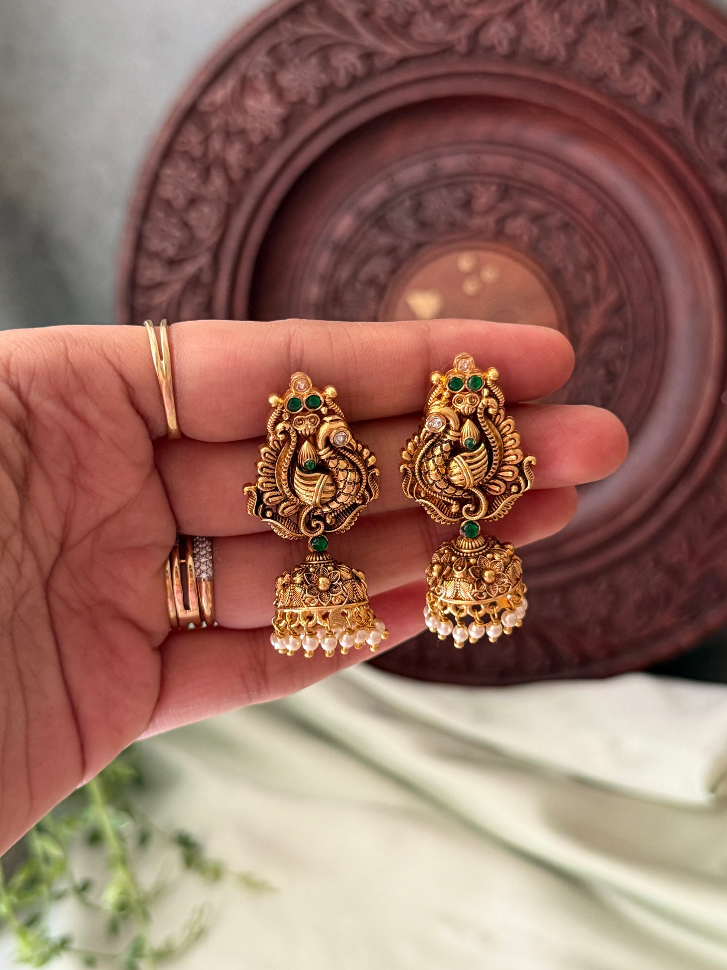 Baby Morah Antique Jhumkas