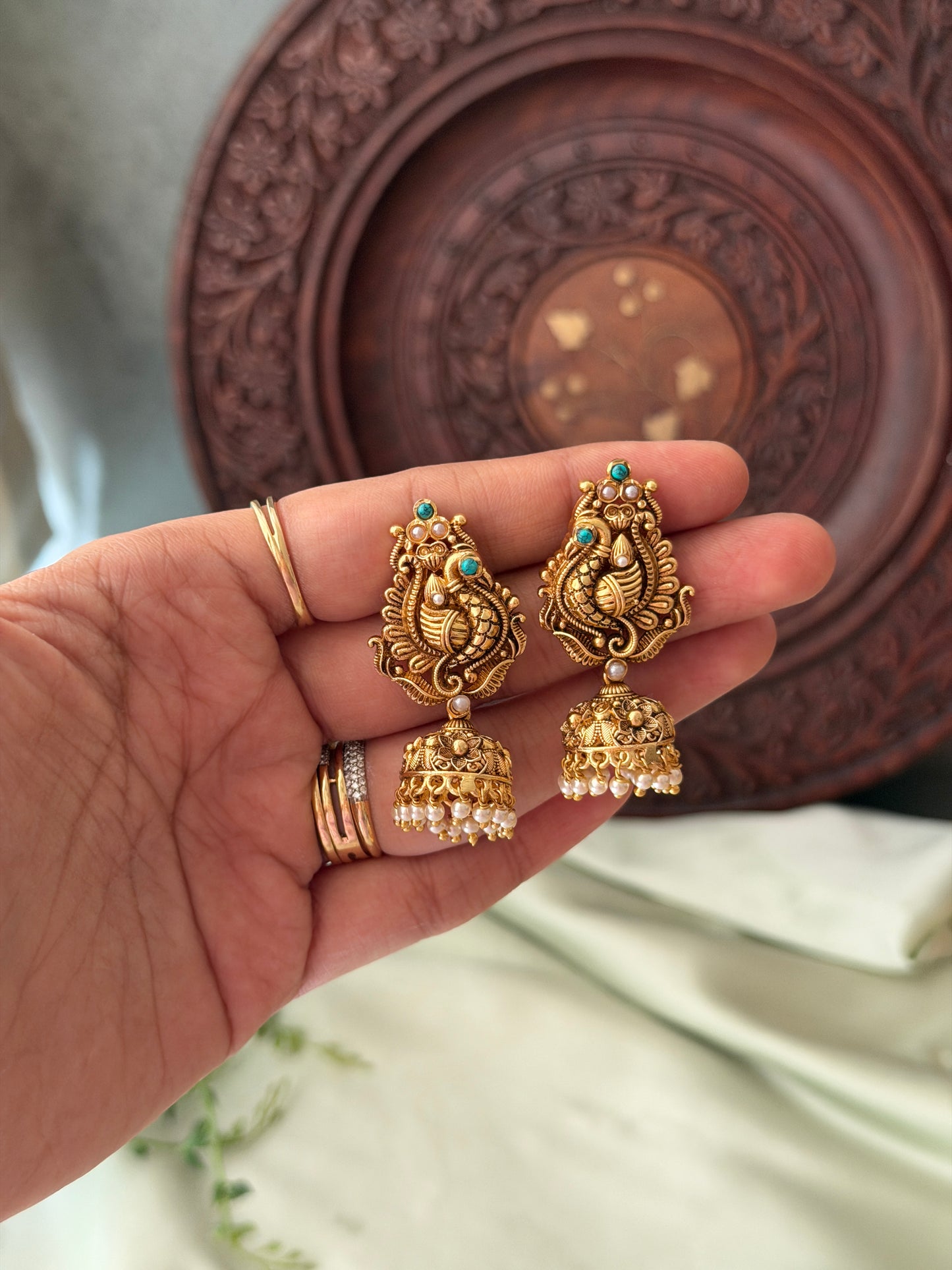Baby Morah Antique Jhumkas