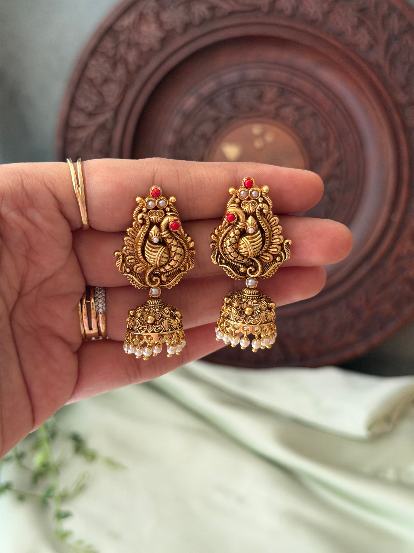 Baby Morah Antique Jhumkas