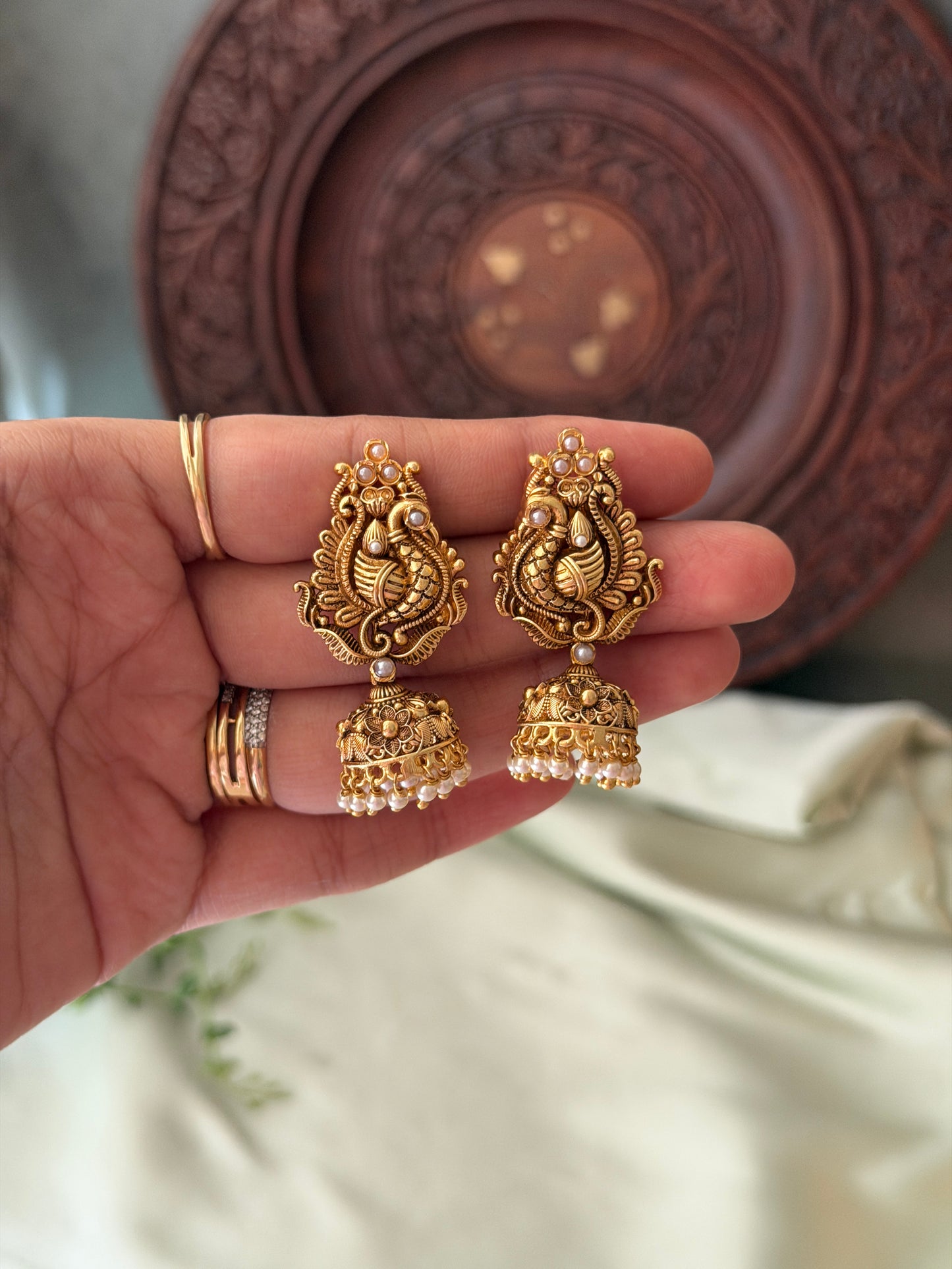 Baby Morah Antique Jhumkas