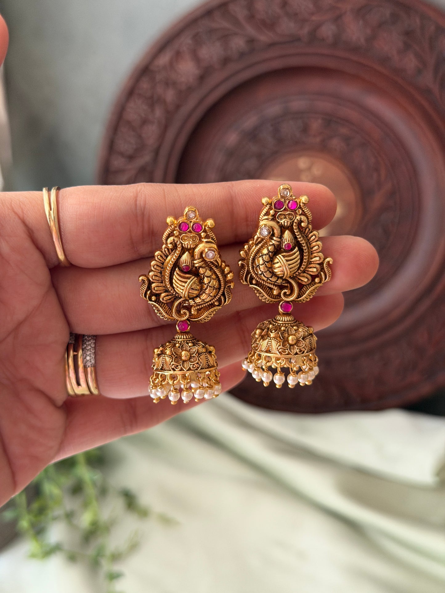 Baby Morah Antique Jhumkas
