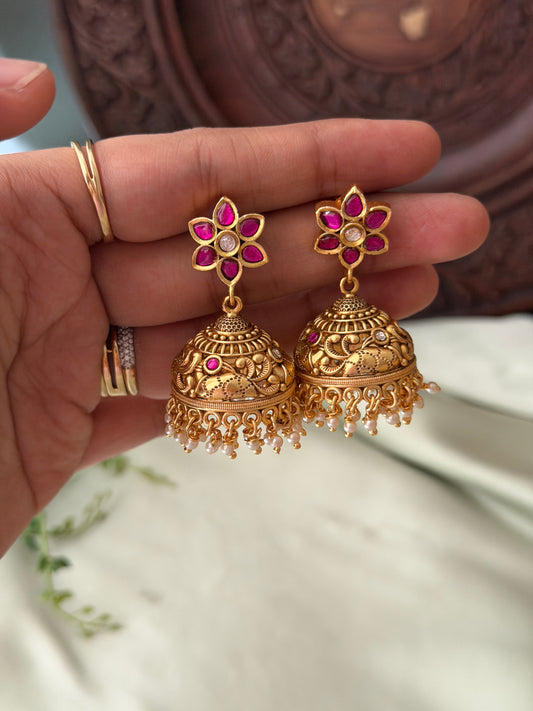 Chitra Jadau Jhumkas