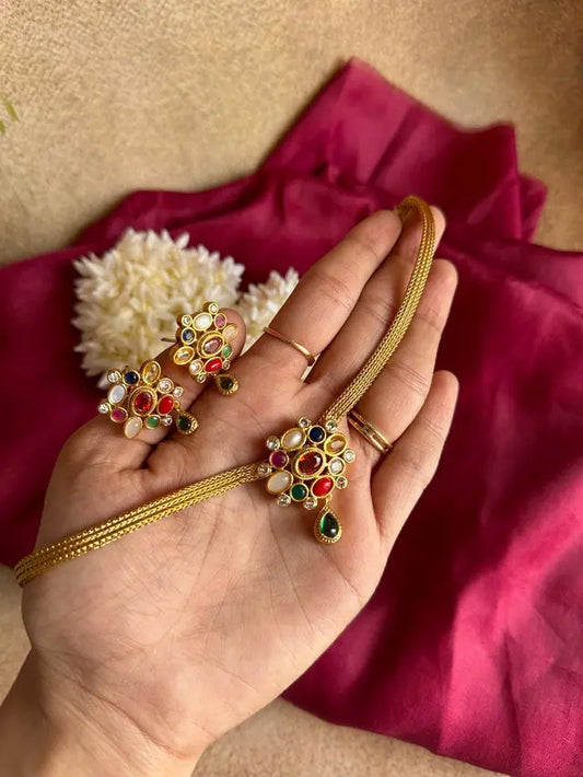 Navaratna Antique Choker