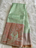 Designer Peacock Semi Kanchivaram Tissue Pattu