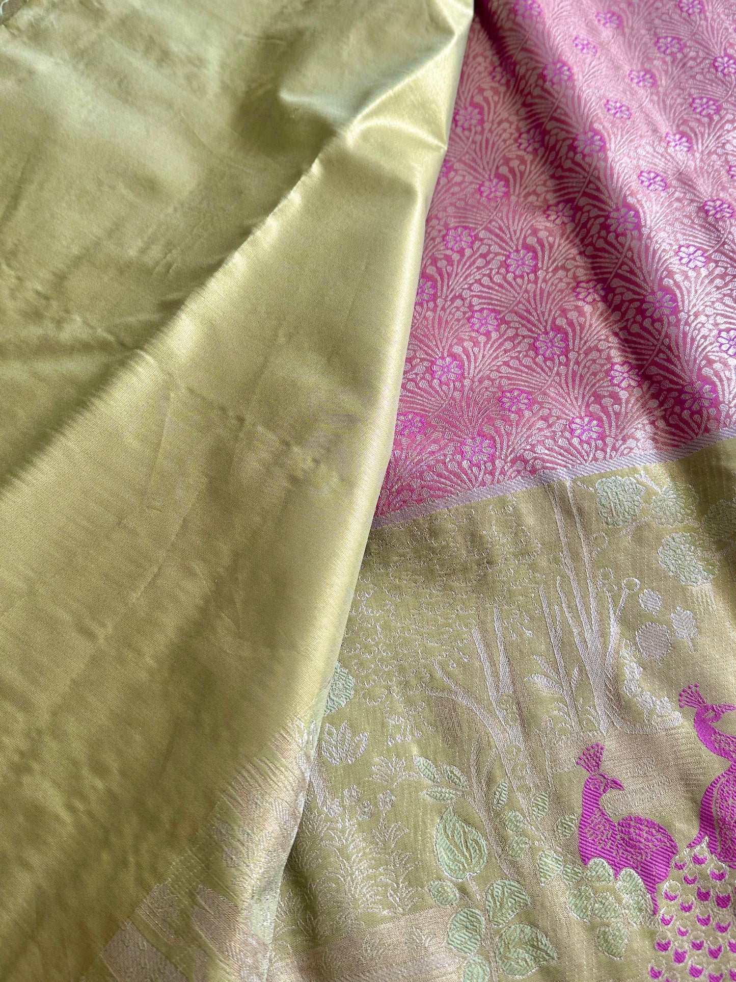 Designer Peacock Semi Kanchivaram Tissue Pattu v3.0