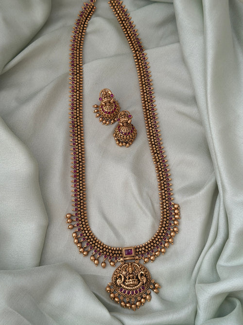 Kumudini Gold Replica Haaram set