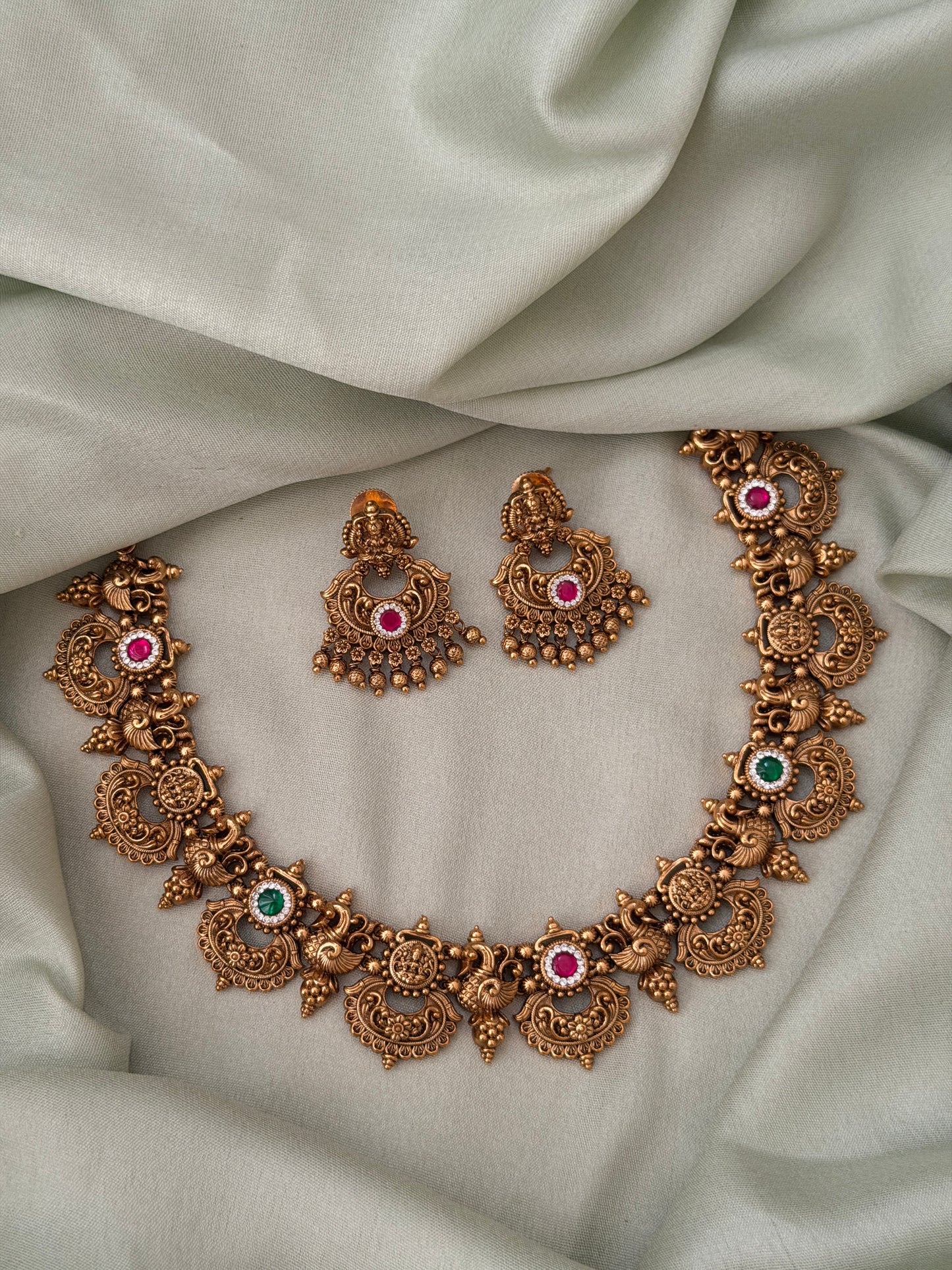 Shruthiga Gold Replica Necklace