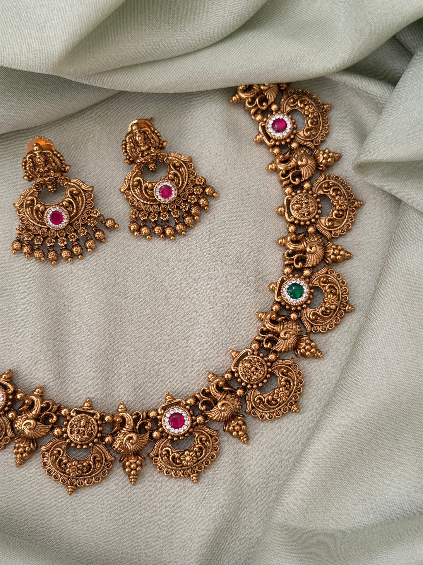 Shruthiga Gold Replica Necklace