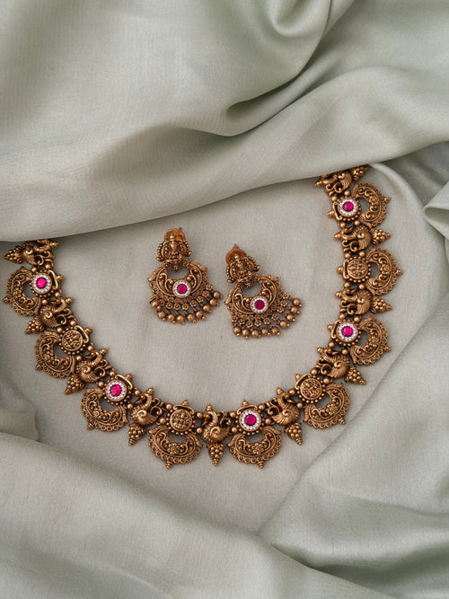 Shruthiga Gold Replica Necklace