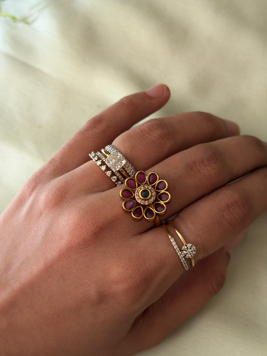 Ruby Chitra Finger Ring